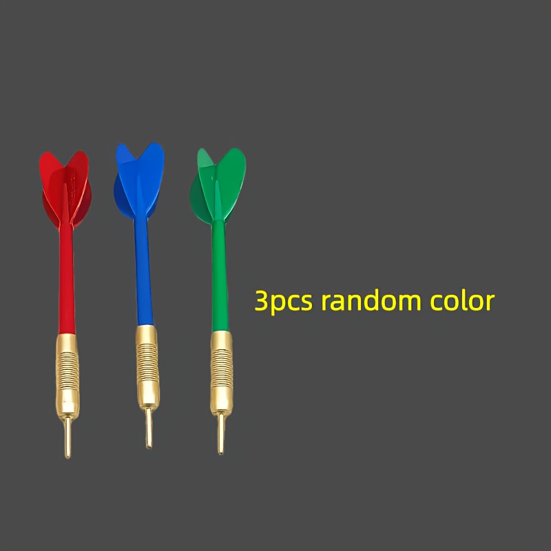 3 Darts-shaped Ballpoint Pens-durable Pvc Material, Random Colors, Medium Nib, Suitable For Students, Christmas Gifts And School Supplies, Student Stationery, Interesting Design, Writing .