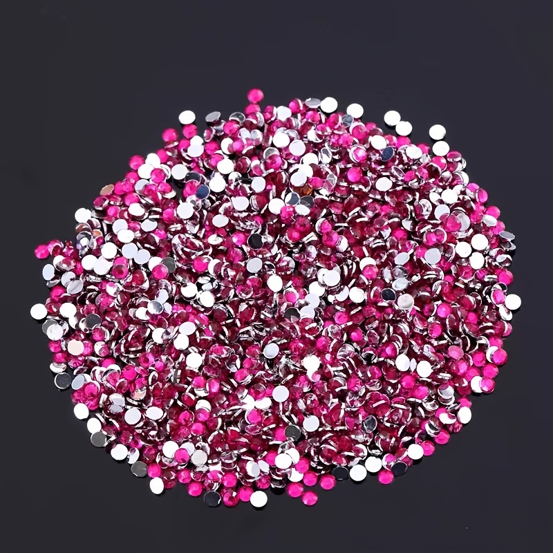 E-shop Top-Bewertetes 2000er-Set von 2.8mm Flachrücken-Jelly-Harz für DIY-Nagelkunst, Kopfbedeckungen, , Becher & Schmuckzubehör