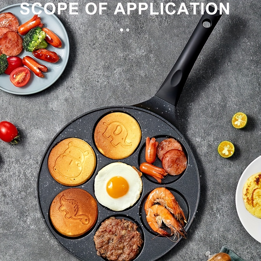 non stick aluminum pancake pan animal shapes hand wash easy Temu