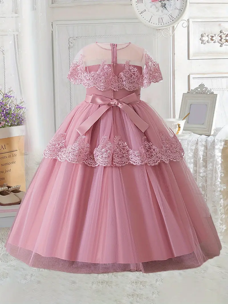 poofy princess dress Pink Ball Gown: Custom One-shoulder Puffy Party Due to the light difference Diufon Kids Toddler Girls Puffy