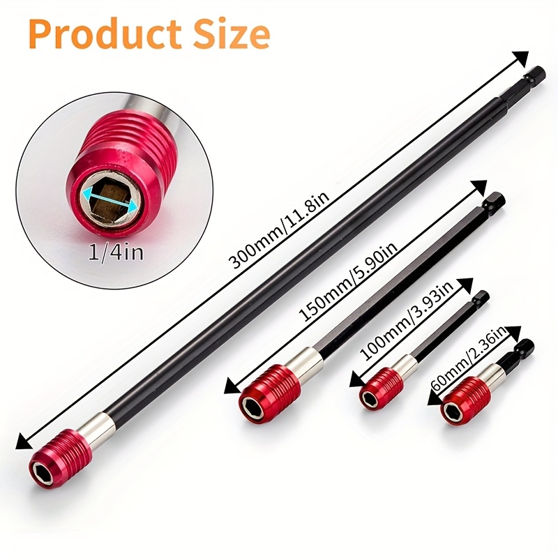 1pc magnetic drill bit extension hex shank Temu