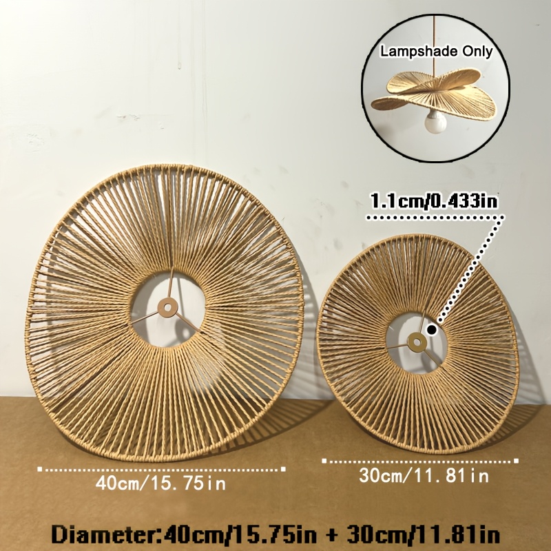 TEMU - Style Pendant Lampshade, Japanese Vintage Living Room Light, Dining Room Light, Bar Light, Showa Era-style Pendant Light, Bedroom Light, B&b