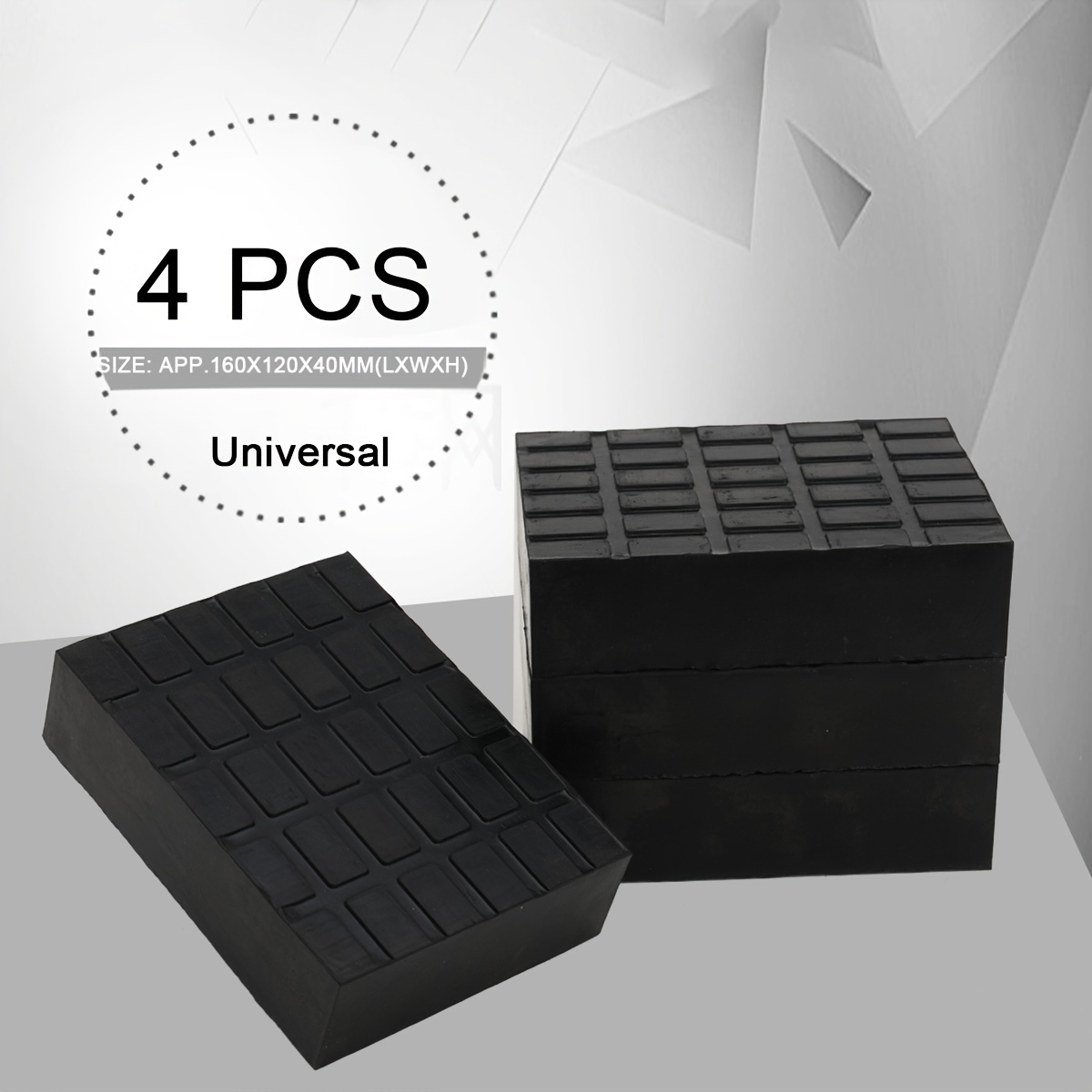 4 Piece Scissor Car Lift Pads for Universal Use