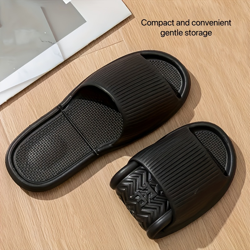 fashionable and   eva mens and womens summer slippers non slip casual slippers with ribbed texture   indoor outdoor use beach and sea unisex slippers elegant womens sandals   wear   in multiple colors