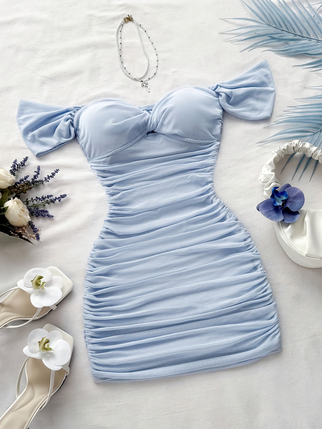 princess polly baby blue dress Blue Spring Dresses main image 0
