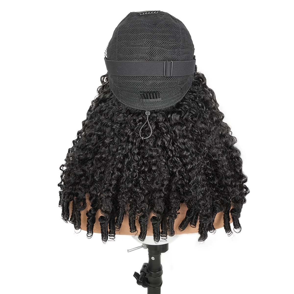 Image of Curly Human Hair Wig 180 Density 13x6 Hd Lace Front With Pre-plucked Hairline And Brown Base - 15a Wigs For , Asian - Volume And Length For Dreadlock Transition, Braids, Ponytails