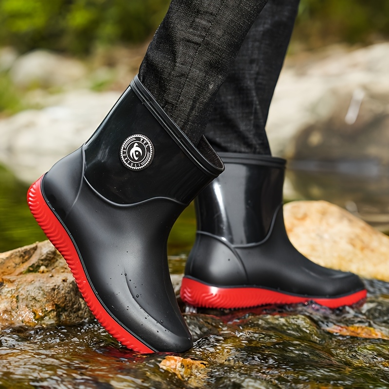 Outdoor Laarzen Mannen Heren Korte Laarzen Nieuwe Regenlaarzen Man