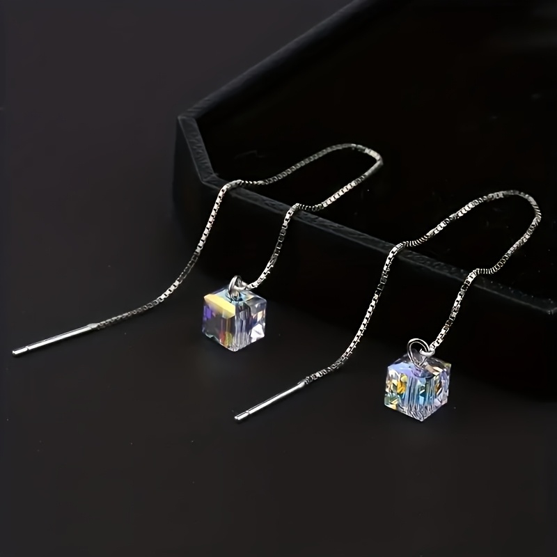 A Pair Of Women's Minimalist Aurora Fringe Long Earrings