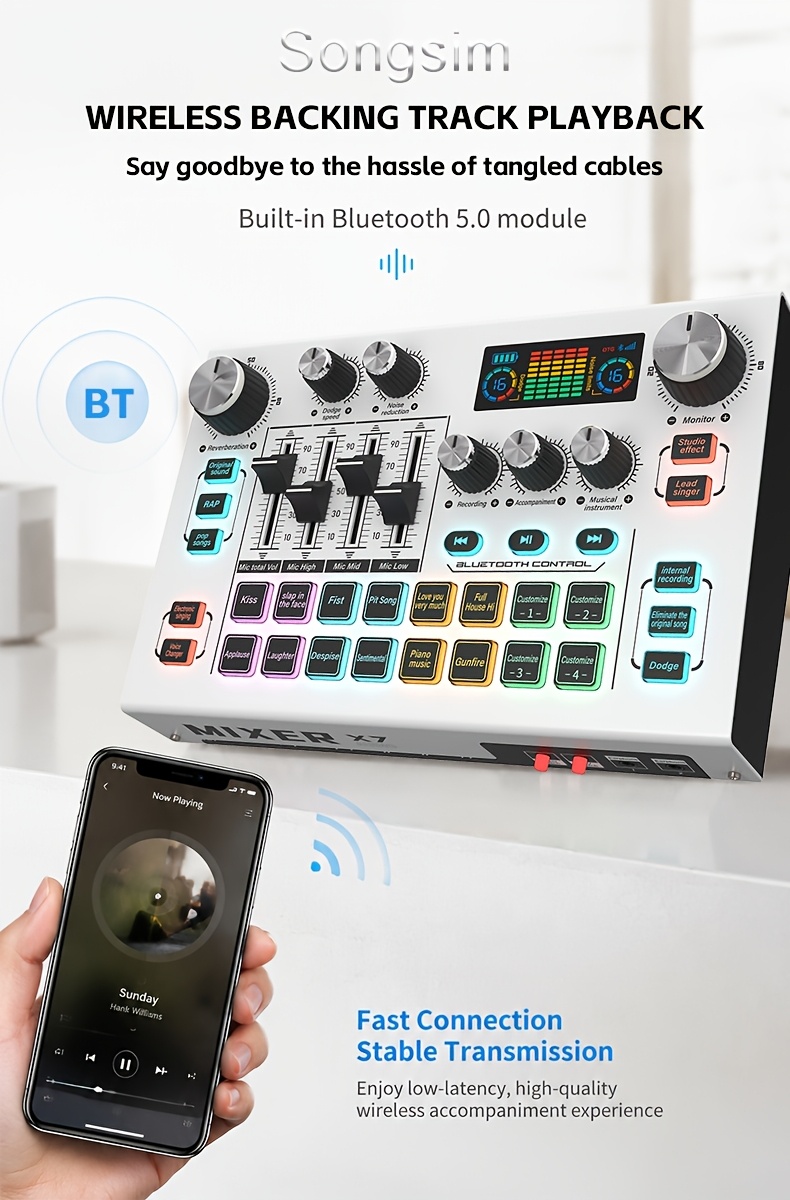 x7 mixer mic professional live audio kit high - Temu Mauritius