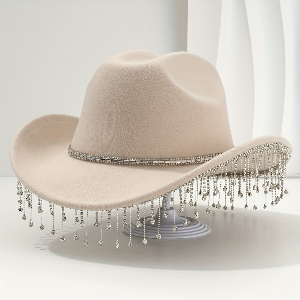 a womens hat tassels a unisex elegant western - Temu display picture 1