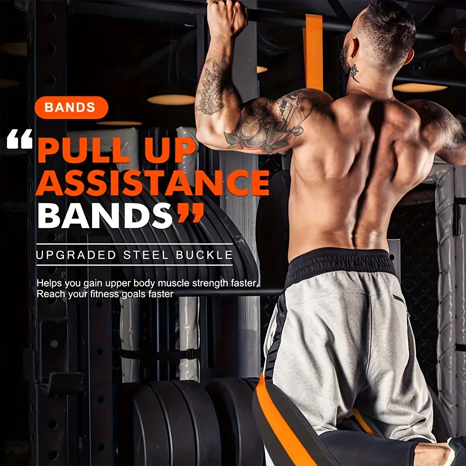 Adjustable Pull-Up Resistance Bands for Strength Training