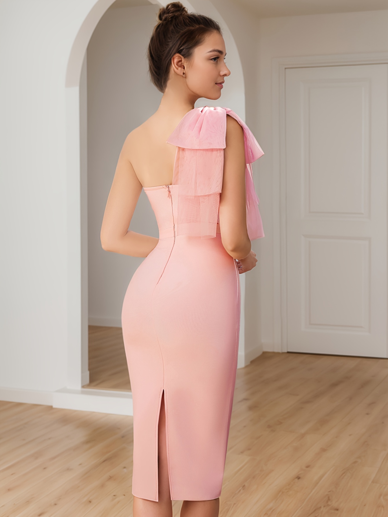 strapless open back dress Aire