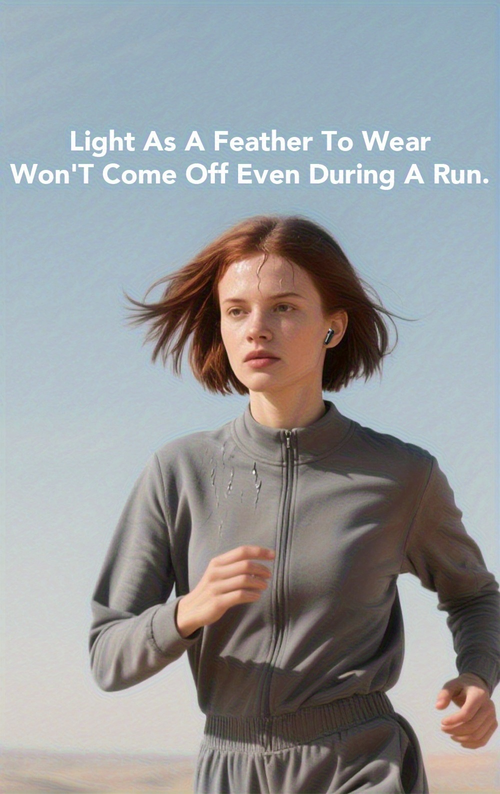 1pc HTC NE20 Wireless Translation Earbuds, Equipped with Translation for Over 136 Languages, Enabling Better Cross-linguistic Communication. Features V6.0 Low-latency Wireless Connectivity, Active Noise Cancellation for Undisturbed Sleep