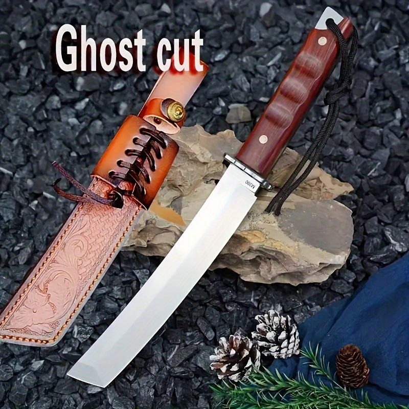 

1pc Outdoor Straight Knife, Obstacle Removal Knife, Survival Knife, Integrated Keel Knife, Camping Chopper Knife, Portable Knives, Kitchen Knife, Fruit Knife, Collectibles, Holiday Gifts