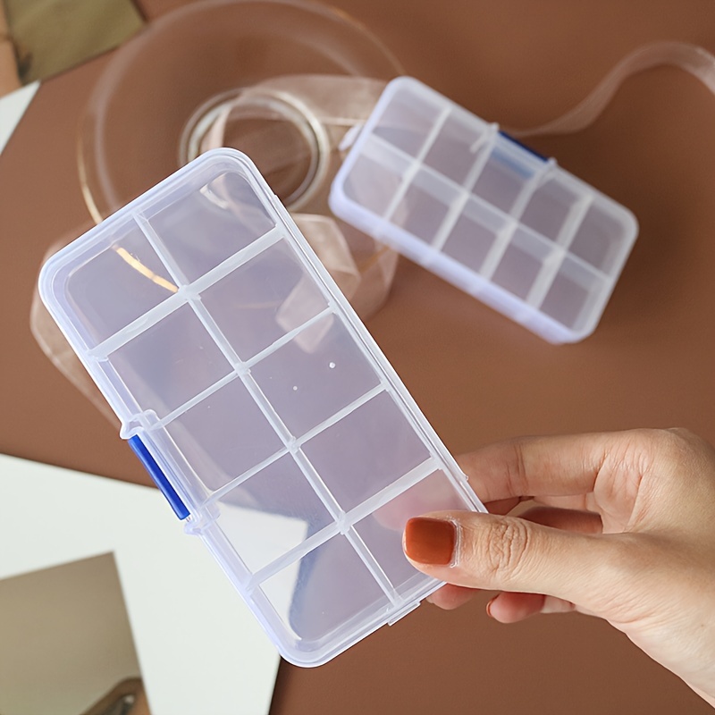 10 Grid Adjustable Transparent Plastic Storage Box Perfect For