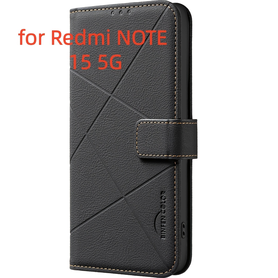 TEMU Solid-color Flip Cover Compatible With Redmi Note 15 Pro 4g International Edition/xiaomi Poco F8 Ultra/k90 Pro Max 5g Phone Cases Redmi Note 15