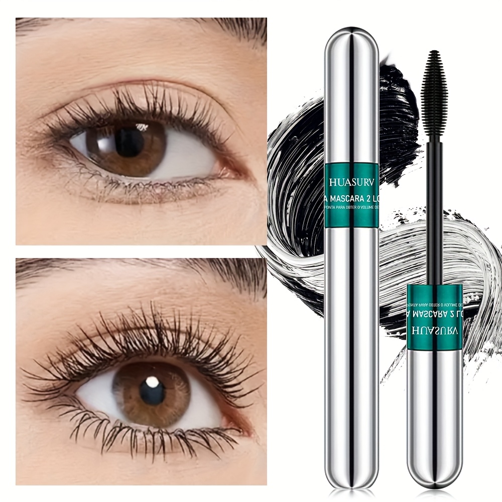Huasurv 2-in-1 Volume And Curling Mascara, Natural Length, , Curling Mascara, Step 1 Suitable For Beginners Hs4147 [mother's Day][holiday Gifts][1pc][gifts For Girls]