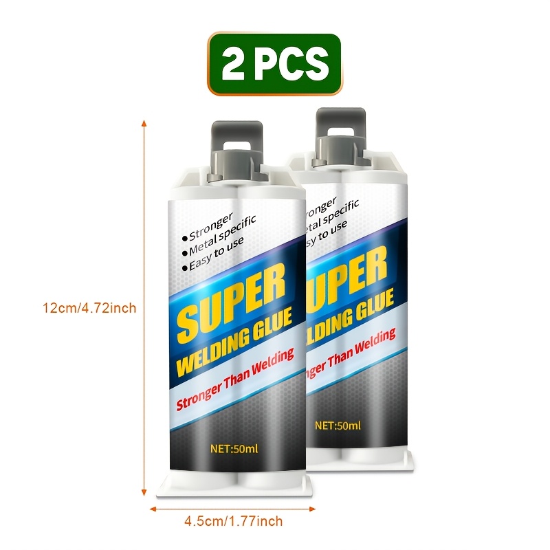 TEMU 2pcs -one Ab Casting Adhesive Dual-component Metal Repair Adhesive Suitable For Strong Bonding And Repair Of Machinery, Automotive Parts, Water