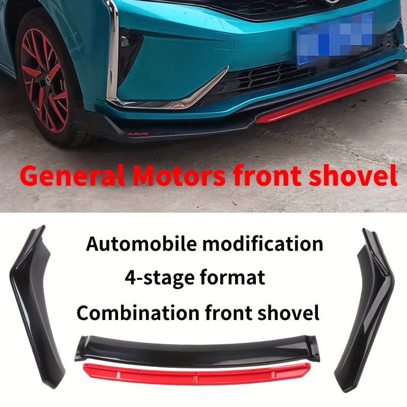 car universal bumper protection front lip bumper 4-stage format combination front shovel car exterior accessories 0