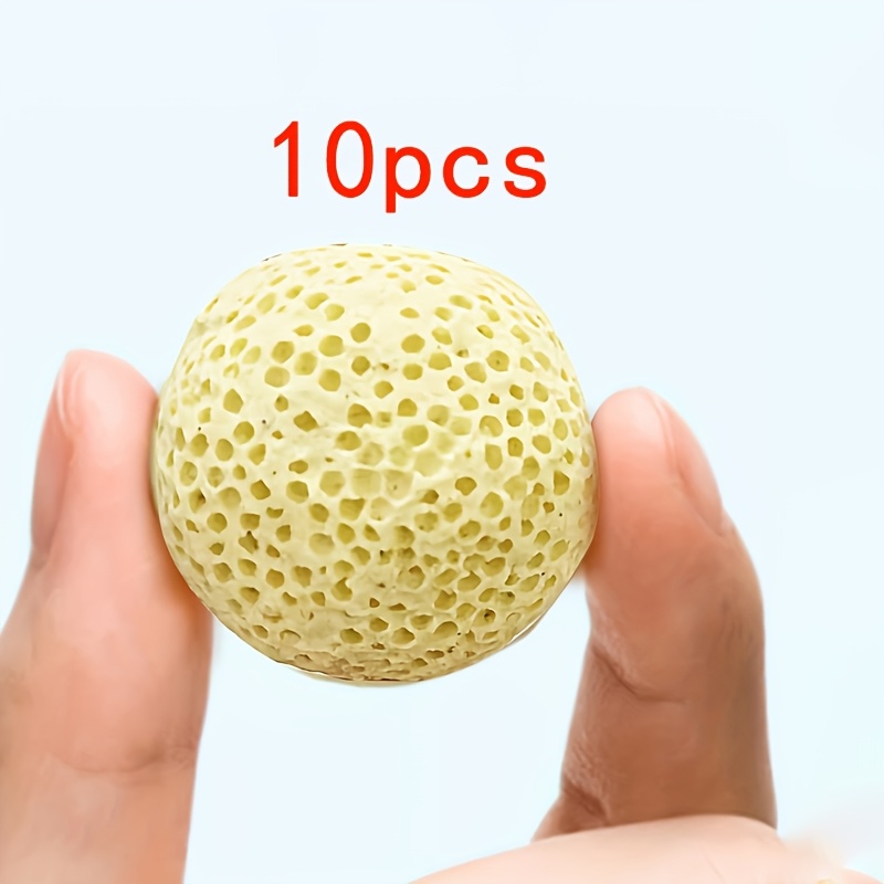 TEMU 10pcs High Pore Fish Tank Filter Material Filter Ball, Size 2cm-3cm, Aquarium Filter Medium, Water Purification Stone, Very Suitable For Fish