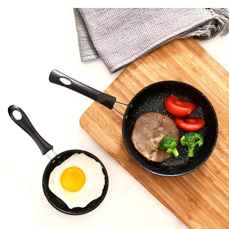 Sartén Multifuncional Antiadherente de 14 cm de Diámetro, Fácil de Limpiar, Mini Sartén para Huevos y Filetes, Adecuada para 11 Fiestas, Compatible con Placas de Inducción y Cocinas de Gas - Elección Ideal para Cocinar Desayunos y Almuerzos - Imagen 5