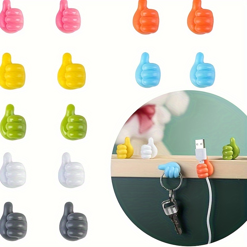 Thumb Shape Cable Organizer Multifunctional Cable Clips Key - Temu