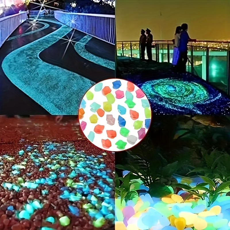 

8080pcs Resin Glow In The Dark Pebbles - Luminous Garden Stones For Fairy Garden, Bonsai, Aquarium Decor - Diy Micro Decorative Stones For Landscaping