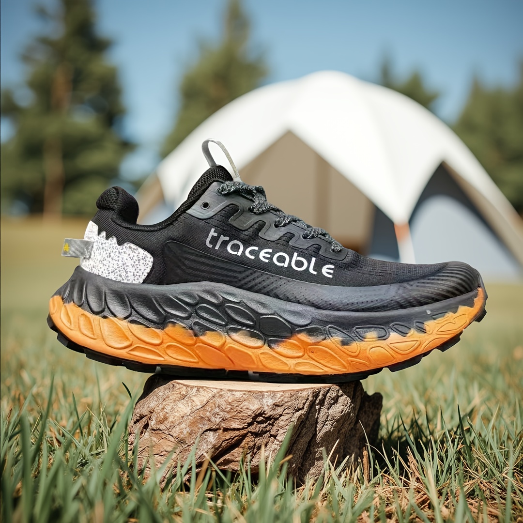 Sneakers, Men's Outdoor Shoes Lightweight Comfortable Trail Running Shoes Anti-Slip Shock Absorption Casual Fashion Sports Running Shoes