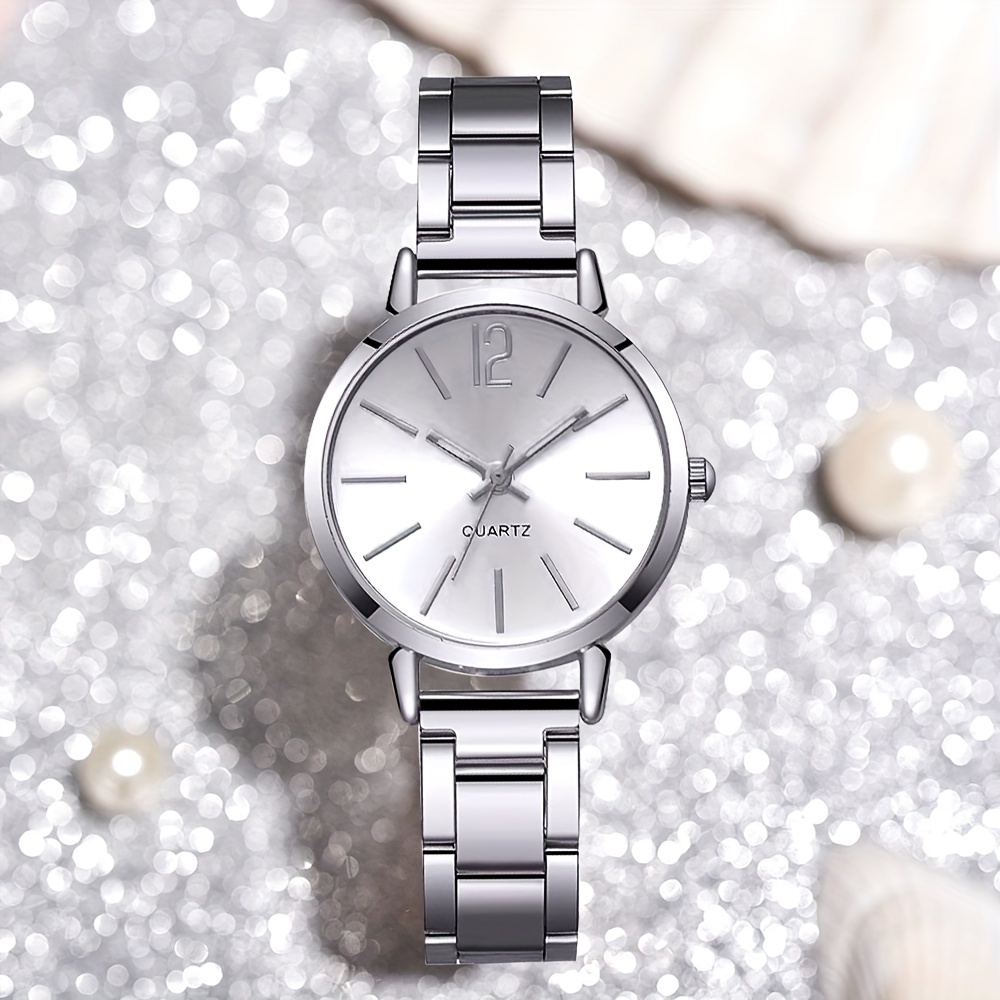 3pcs Stylish and Elegant Quartz Women's Watch Set, Perfect for All Occasions - Ideal Gift for Mom or Girlfriend (Box Not Included)