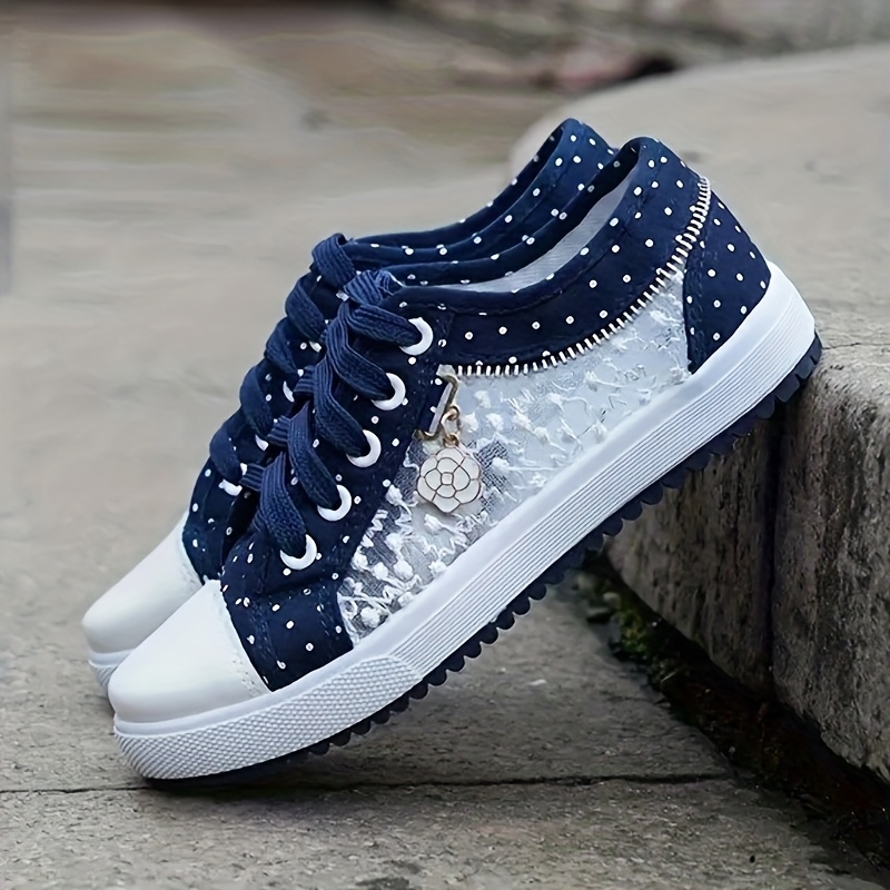 TEMU Sneakers, Women's Mesh Shoes Casual Shoes Low-top Breathable Flat Shoes Plus Size