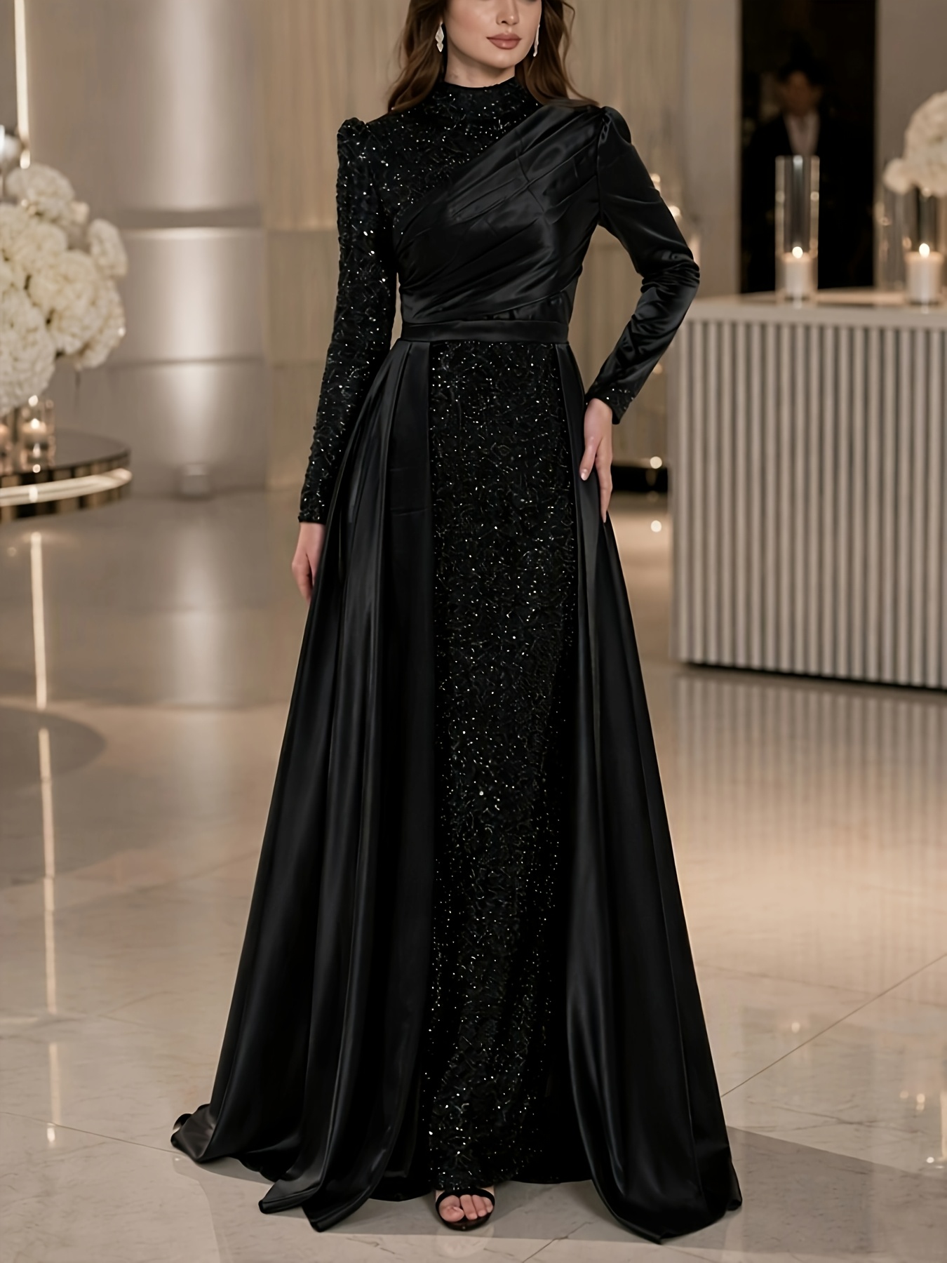 long sleeve bridesmaid dresses sold on Temu United States