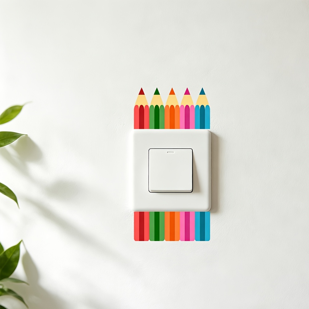TEMU 1 ud. Adhesivo de de lápiz , decoración para habitación, jardín de , adhesivo de aprendizaje de dibujos animados
