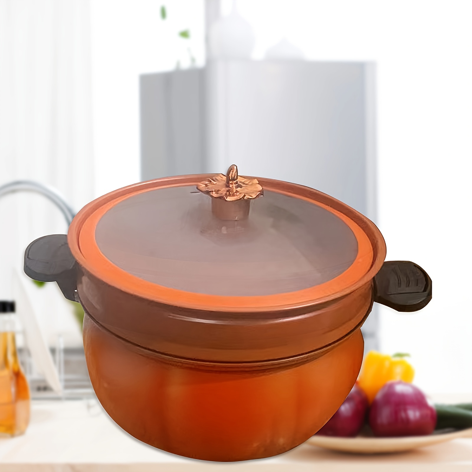 8l large capacity non stick pressure cooker with steamer versatile induction compatible for   meals details 2