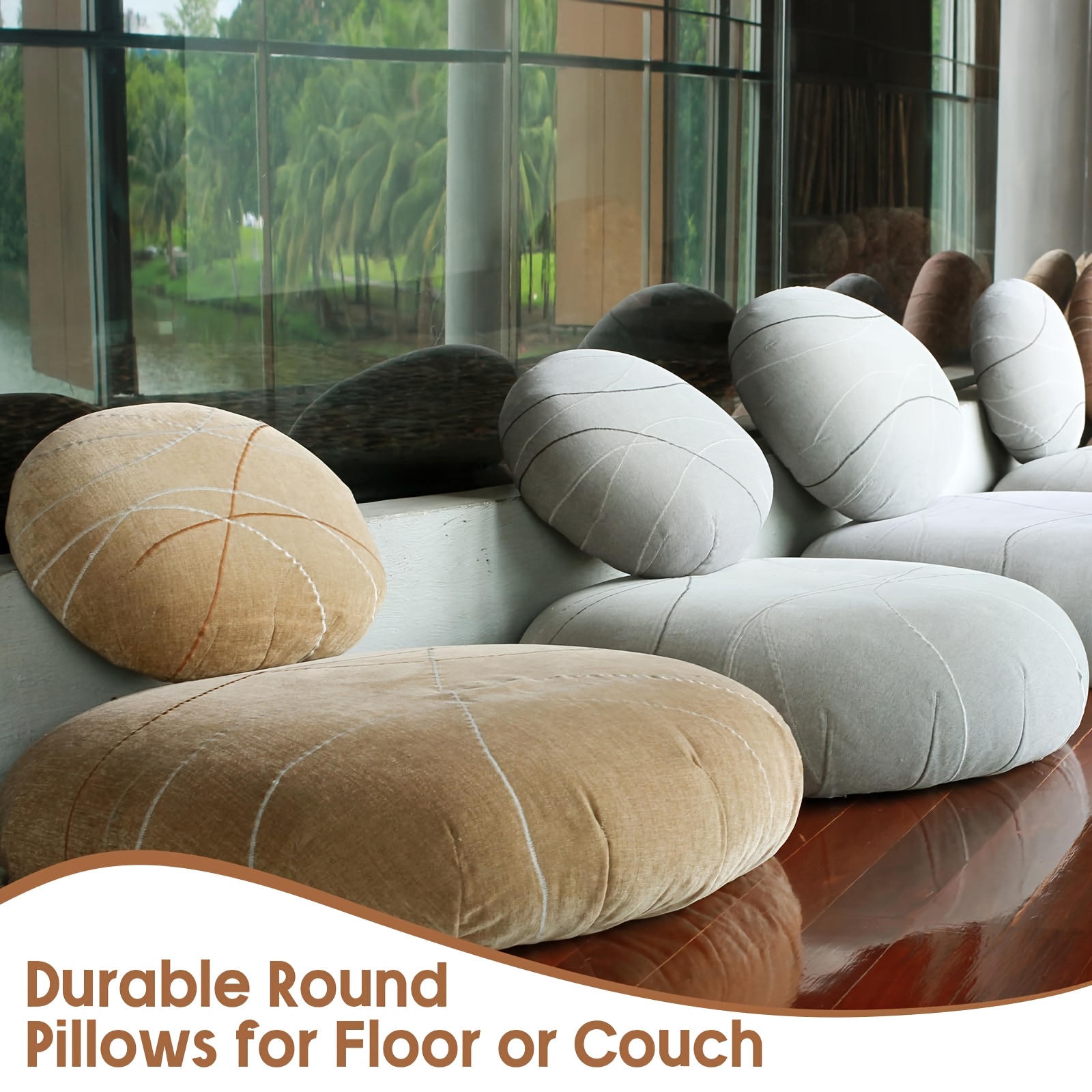 large round pillow insert diameter cozy oversized cushion Temu