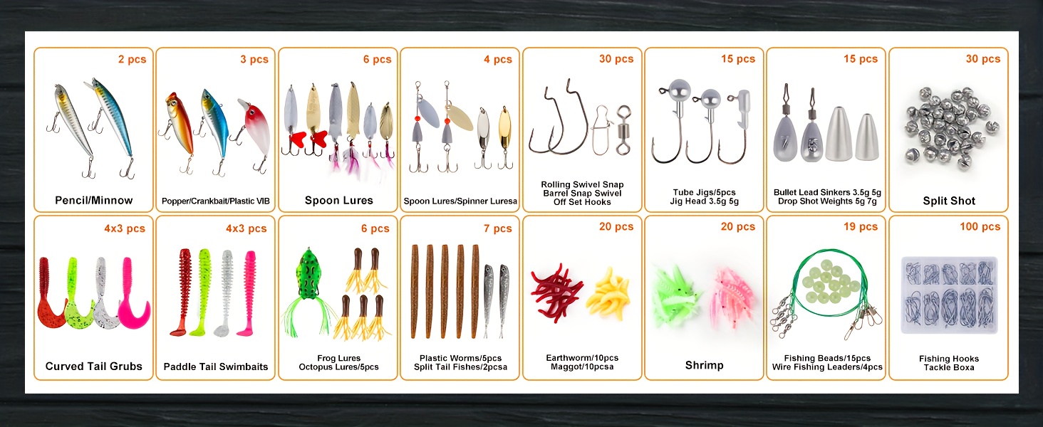 Fishing Lures Gear Tackle Box 2