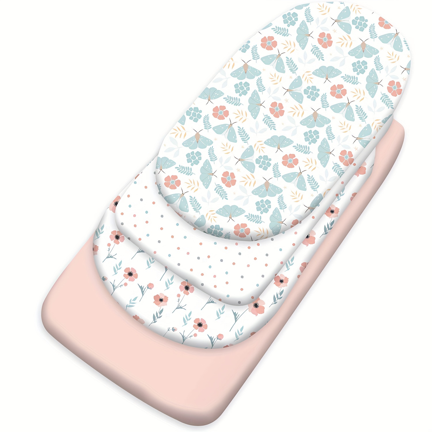 4pcs Baby Crib Bed Sheet Set, Soft & Skin-Friendly