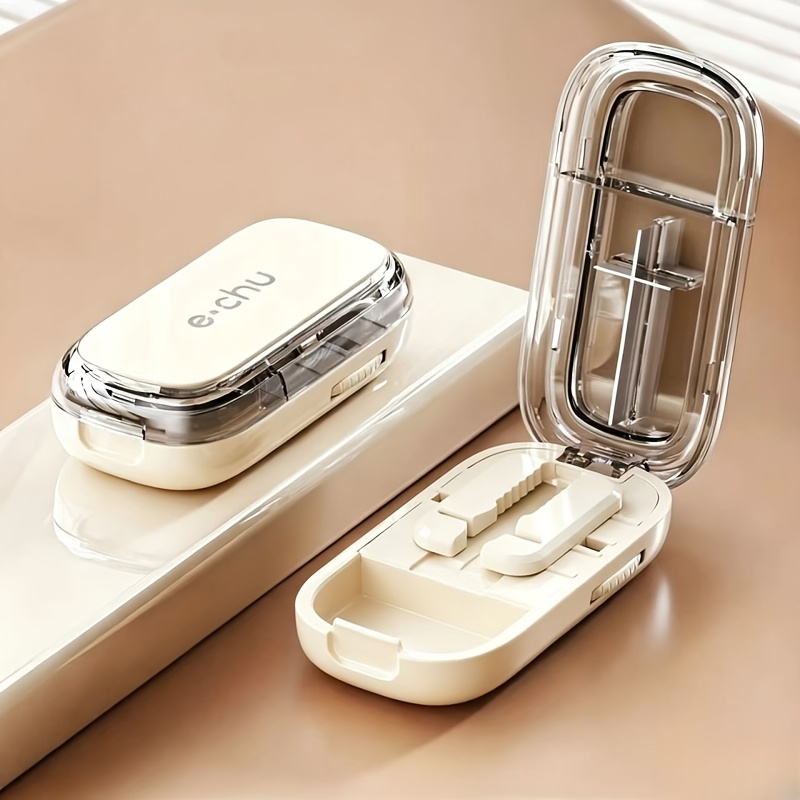 1pc Pill Cutter, Quarter Pill Dispenser, Pill Cutter, Precise 1/2 Pill Cutting, Portable Pill Box