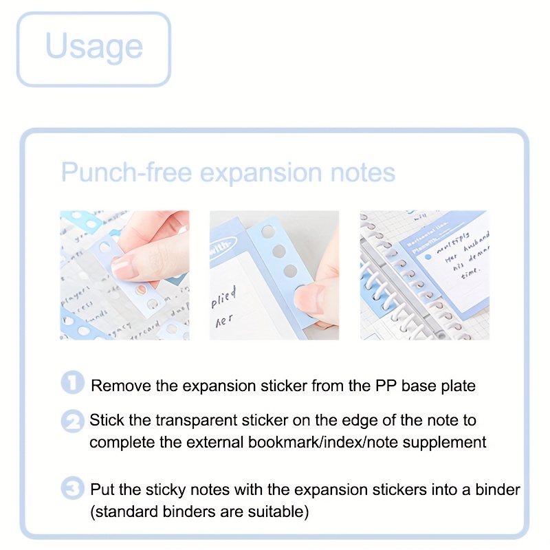 2pcs expandable plastic binder pockets multi color sleeves for tickets and photos 6 hole a5 planner refill no punch needed Product details 4