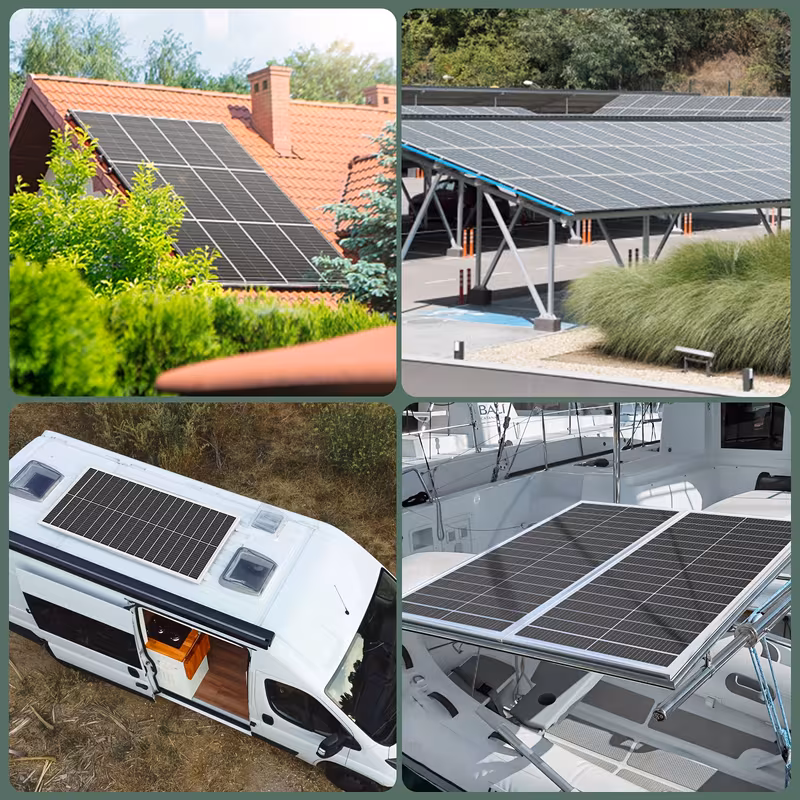 1200w high conversion monocrystalline solar panels 12pcs of 100w solar panels 24 high conversion monocrystalline technology solar panels suitable for rvs boats homes rooftops camping and other off grid Product details 6