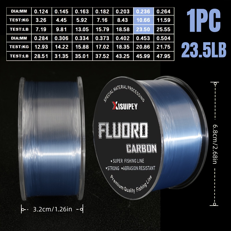 TEMU Ligne de pêche haute 200 m/219 YD, ligne de pêche en fluorocarbone de haute qualité XISUIPEY