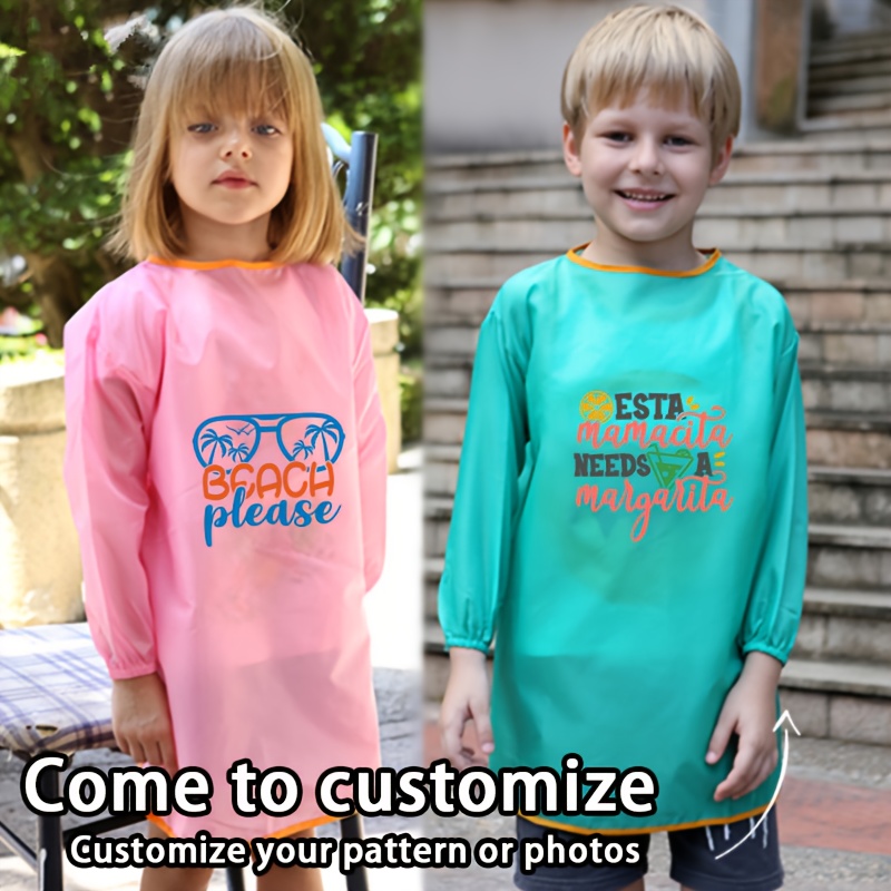 personalized customization diy coveralls painting clothes reverse dressing clothes eating clothes aprons personalized customization logo customization   provided pictures
