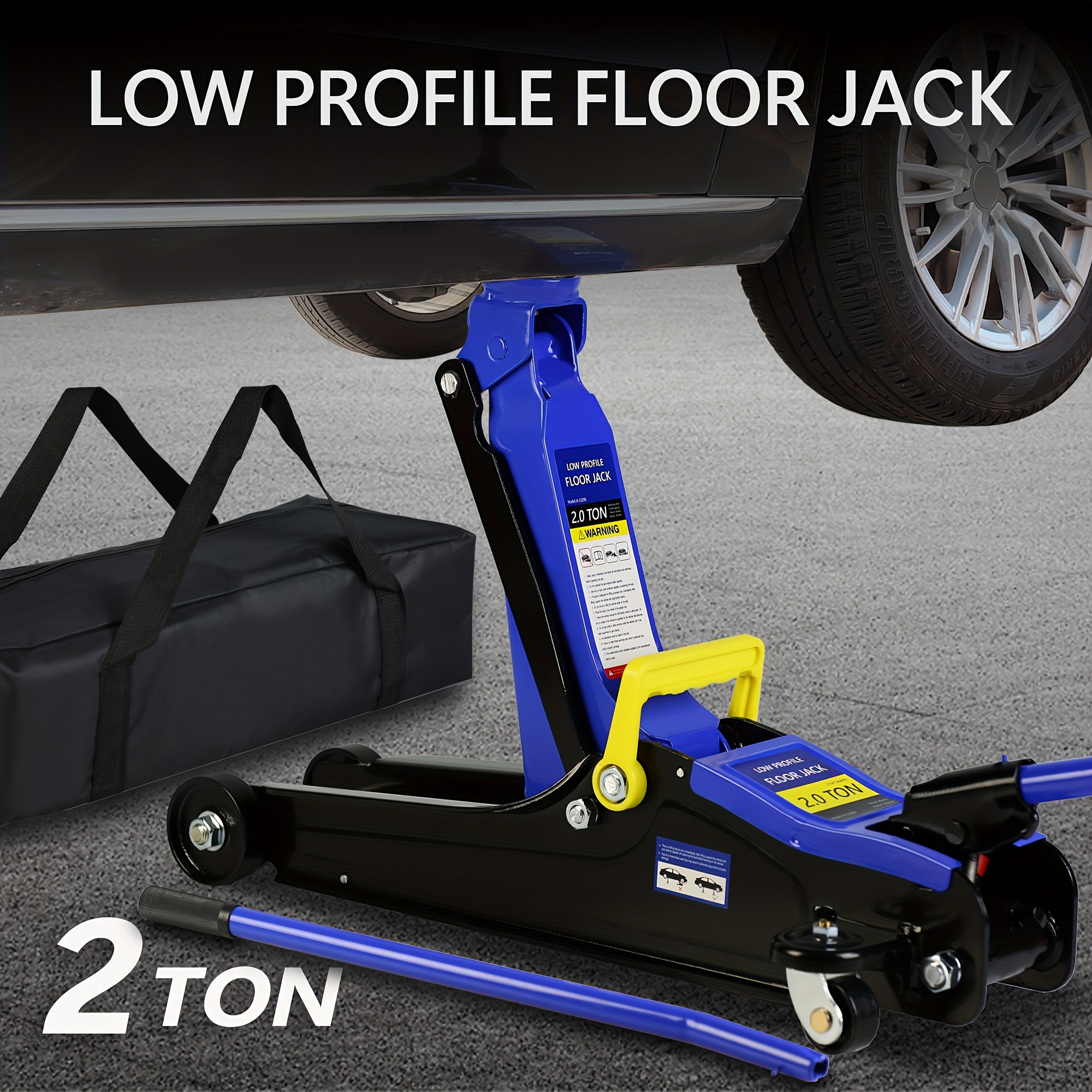 

Floor Jack, Low Profile Floor Jack, Yduty Steel Racing Floor Jack With Single Piston Pump, Floor Jack Lifting Range 3.3"-15.2