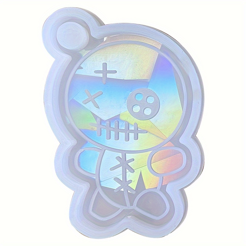Holographic Laser Pendant Silicone Mold, Holographic Laser Resin Pendant Decoration