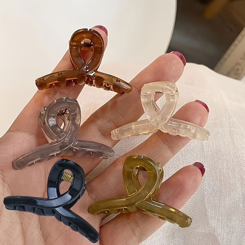 Image of New Women's Hairpin Small Princess Head Grab Clip Female Side Bangs Clip Side Clip Jelly Color Easy Broken Hair Finishing Clip Headdress Hairpin