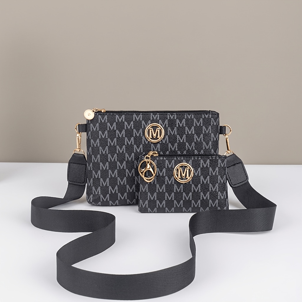 TEMU Borsa tote da pendolare da donna elegante minimalista con stampa a lettere 2026, tendenza moda /estate, set combinato a grande capacit�