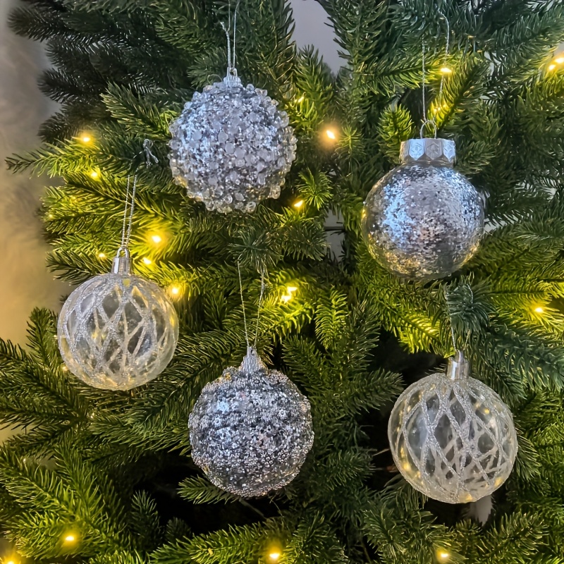 1 set of 16pcs 6cm 2025 new christmas balls suitable for christmas tree indoor living room exhibition outdoor courtyard tree suitable for parties birthdays weddings   classic and practical multi color options   christmas ornament   christmas ball for christmas tree color   christmas ball   christmas bauble christmas decorations   christmas balls Product details 5