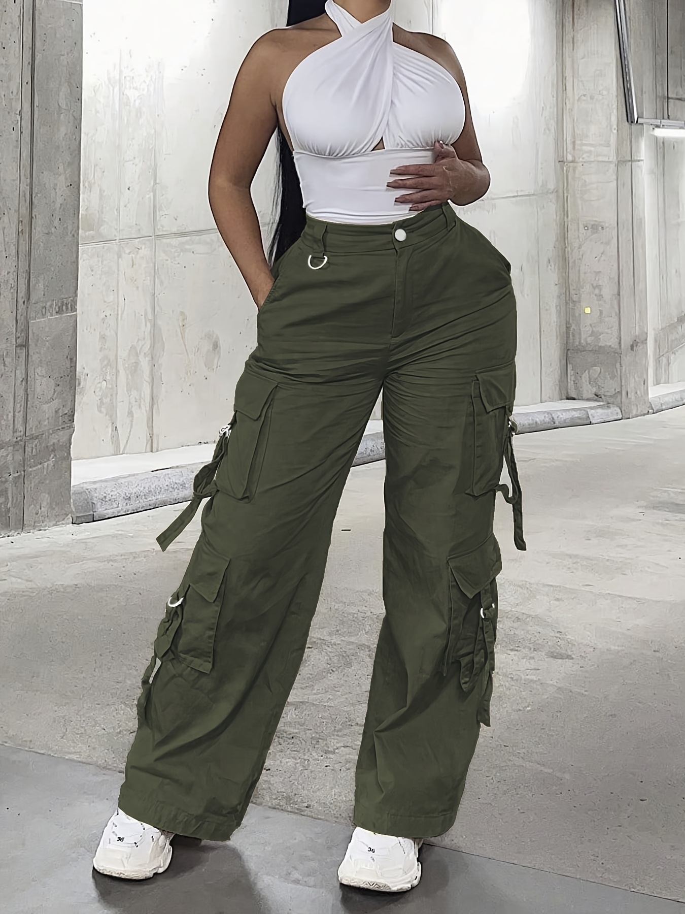 韓国ファッション [LOTSYOU] LIGHT MIX MATCH POCKET PANTS 韓国ファッション [LOTSYOU] LIGHT MIX MATCH POCKET PANTS