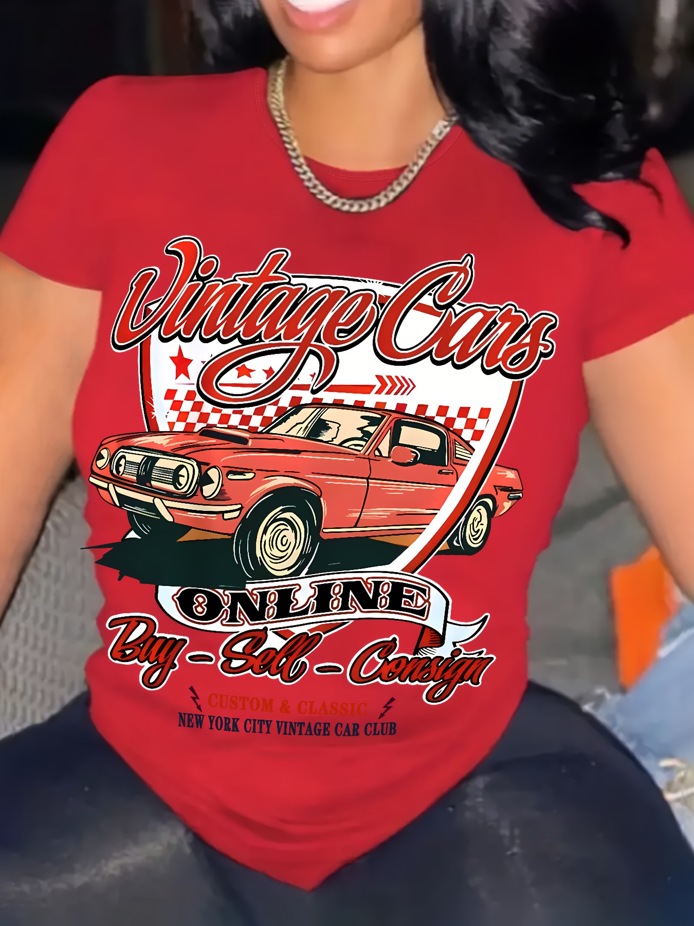 camiseta gráfica vintage mujer camiseta casual Temu Ecuador