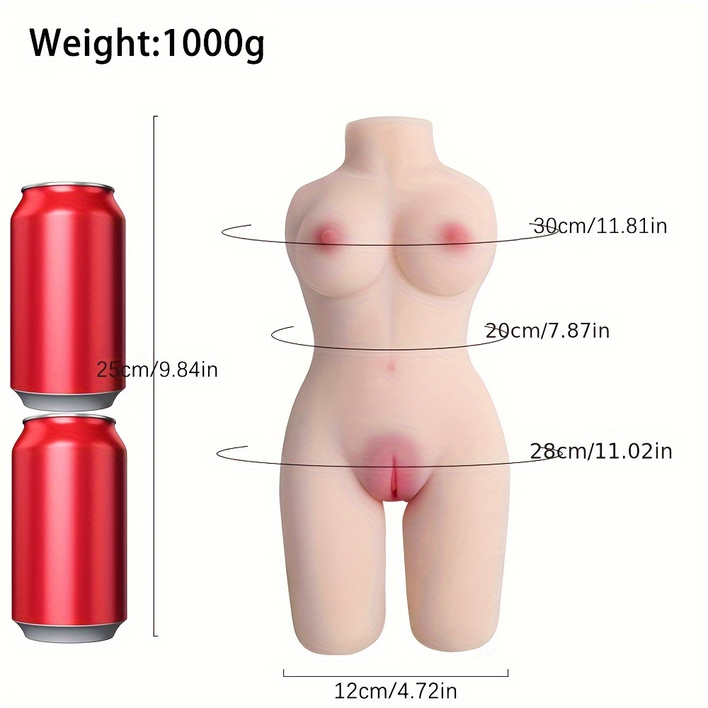 1pc realistic full size adult female love doll flexible torso soft buttocks large breasts vagina anal pleasure hole breast stimulation tpe material no electricity or battery needed details 0