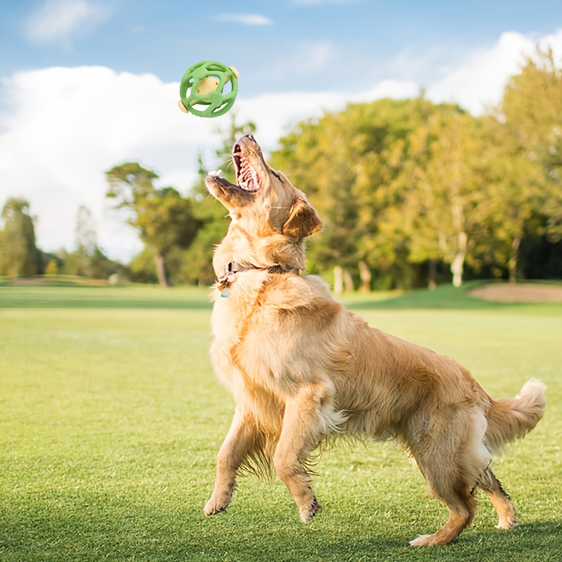 Interactive Pet Bell Ball - Bouncing, Chew-Resistant Self-Toy for Cats and Dogs, Training & Playtime Fun with Multiple Colors Available